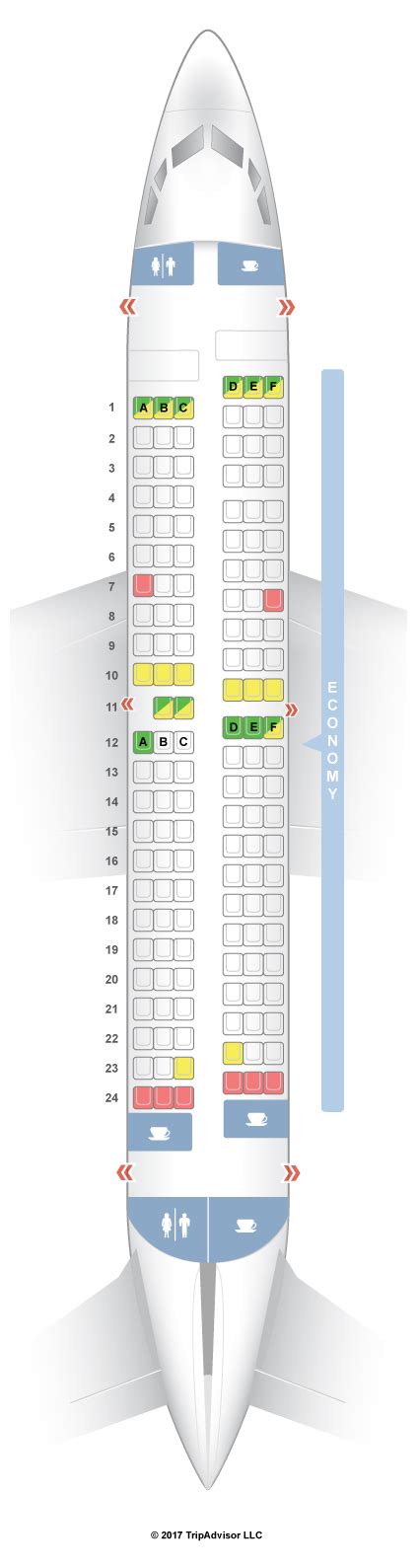 southwest boeing 737 700 seating chart